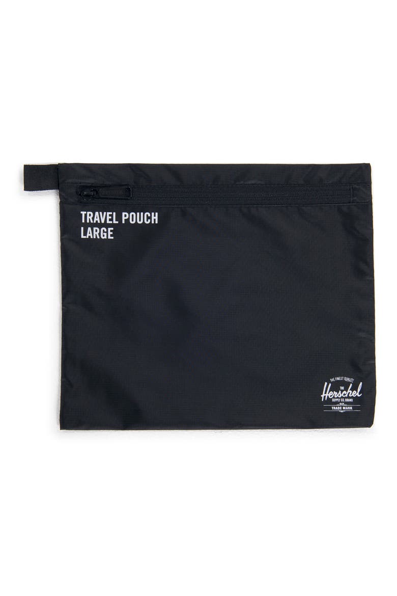 Travel Pouch Set, Alternate, color, BLACK