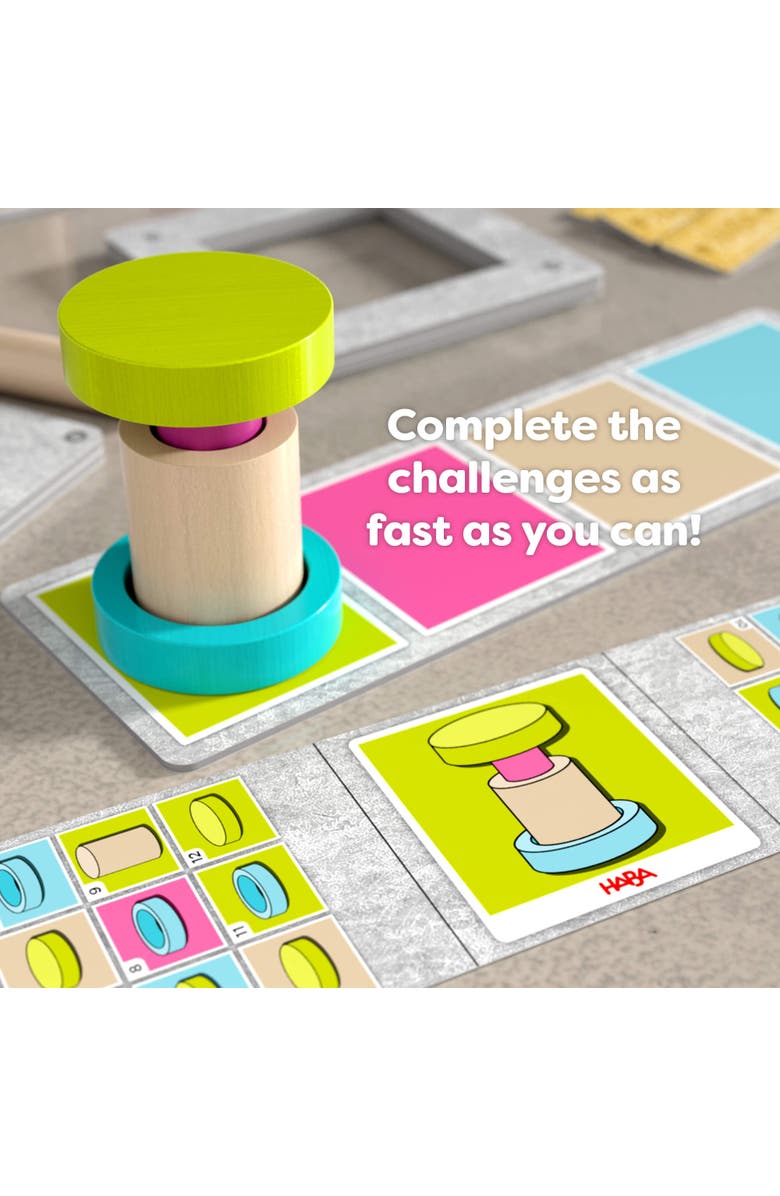 HABA Fast Factory Exciting Robot-Themed Sequence Board Game, Kids 8-12 and up., Alternate, color, Multi