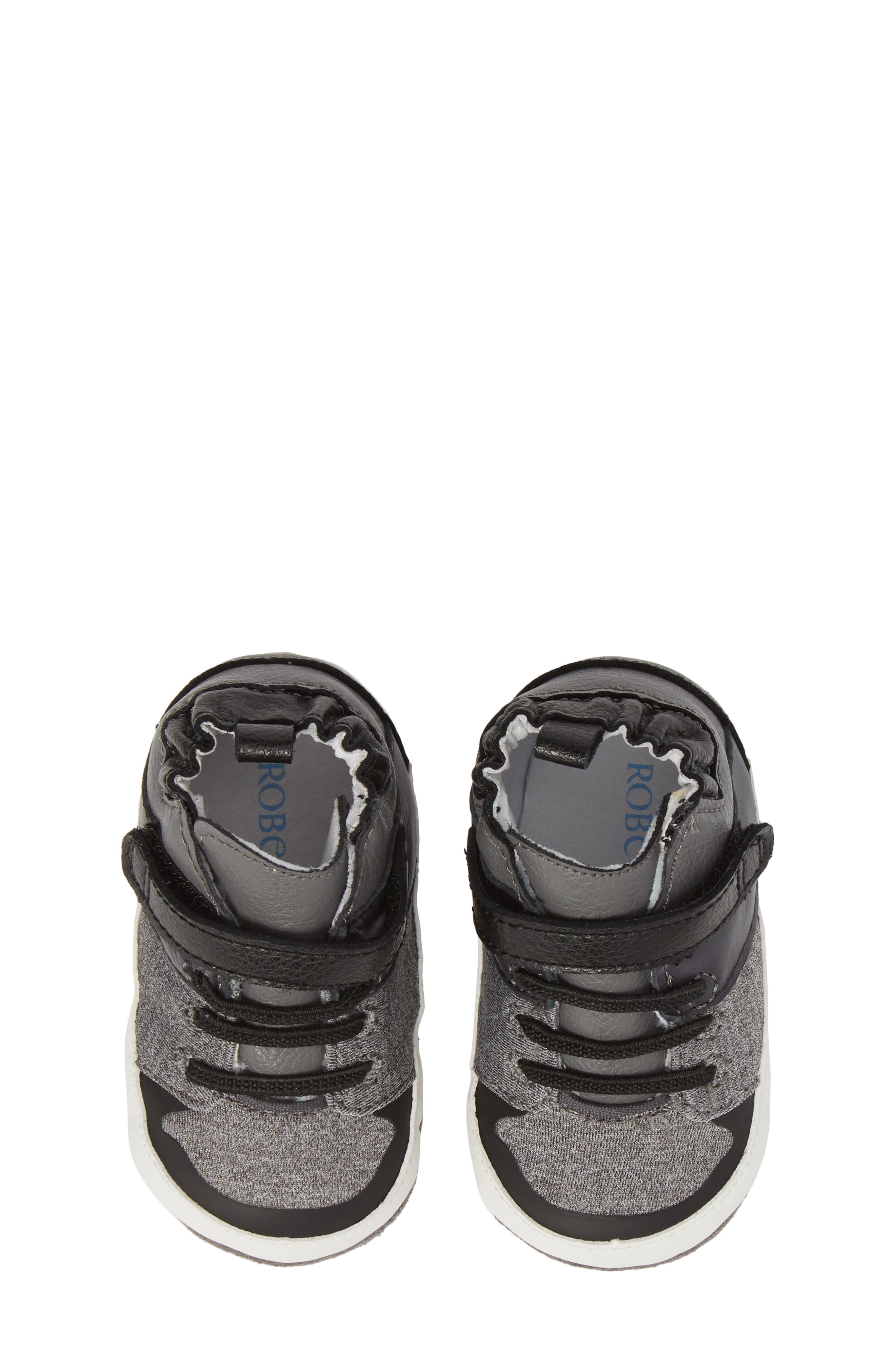 Robeez<sup>®</sup> Zachary High Top Crib Sneaker, Alternate, color, 