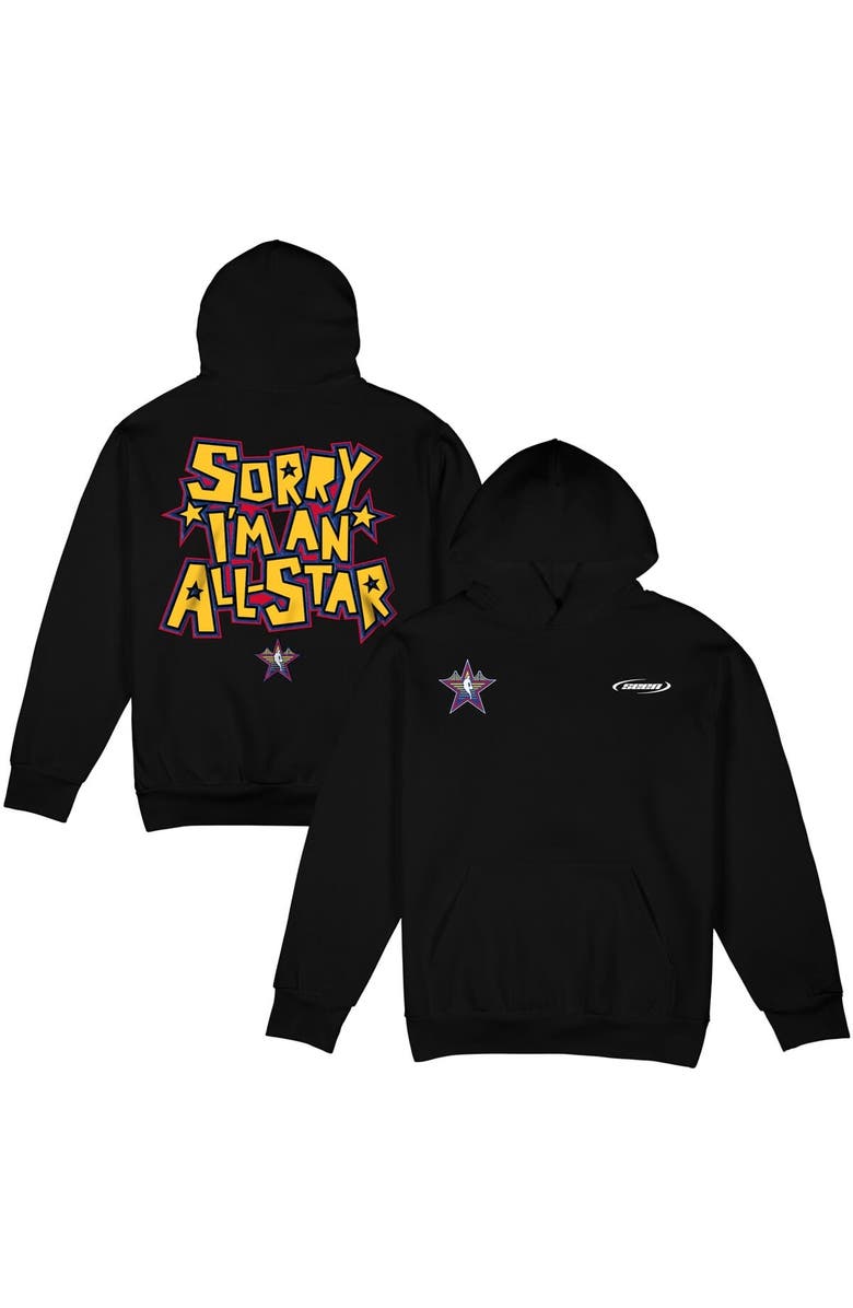 Stadium Essentials Unisex Brand Seen x Stadium Essentials  Black 2025 NBA All-Star Game Sorry I'm An All-Star Oversized Pullover Hoodie, Alternate, color, 