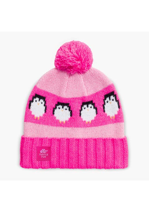 Kids Recycled Pengy Pom Beanie