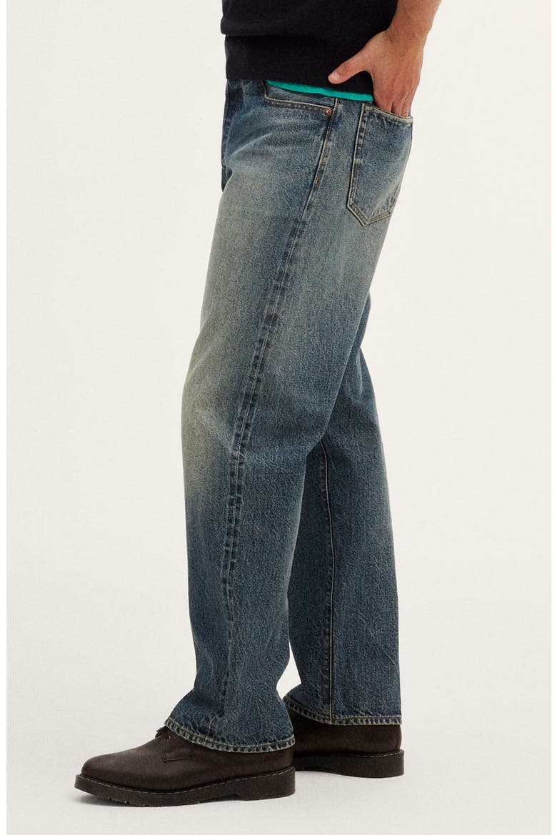 1991 Loose Straight Leg Selvedge Jeans, Alternate, color, BURKE WASH