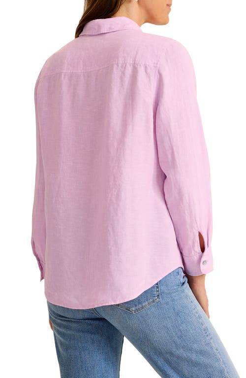 Tommy Bahama Coastalina Linen Button-up Shirt In Pink