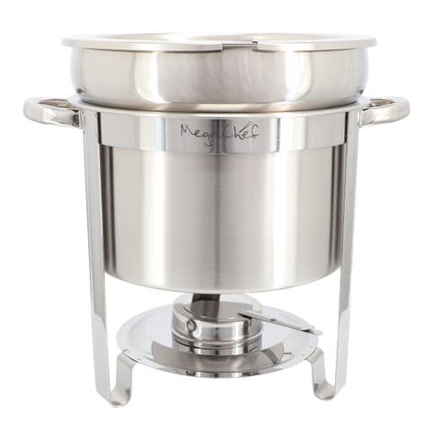 11.6 Quart Round Stainless Steel Professional Soup Chafing Dish