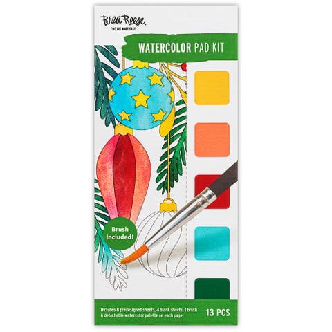 Watercolor Bookmark Pad Holiday Cheer