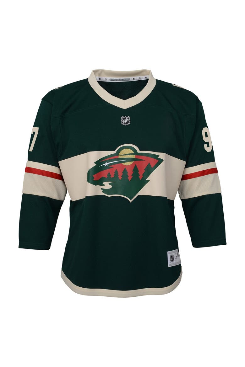 Youth Kirill Kaprizov Green Minnesota Wild Home Replica Player Jersey, Alternate, color, Green