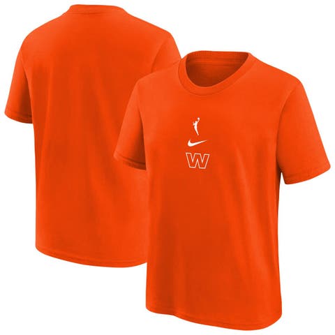 Youth Nike  Brilliant Orange WNBA Essential Logo T-Shirt