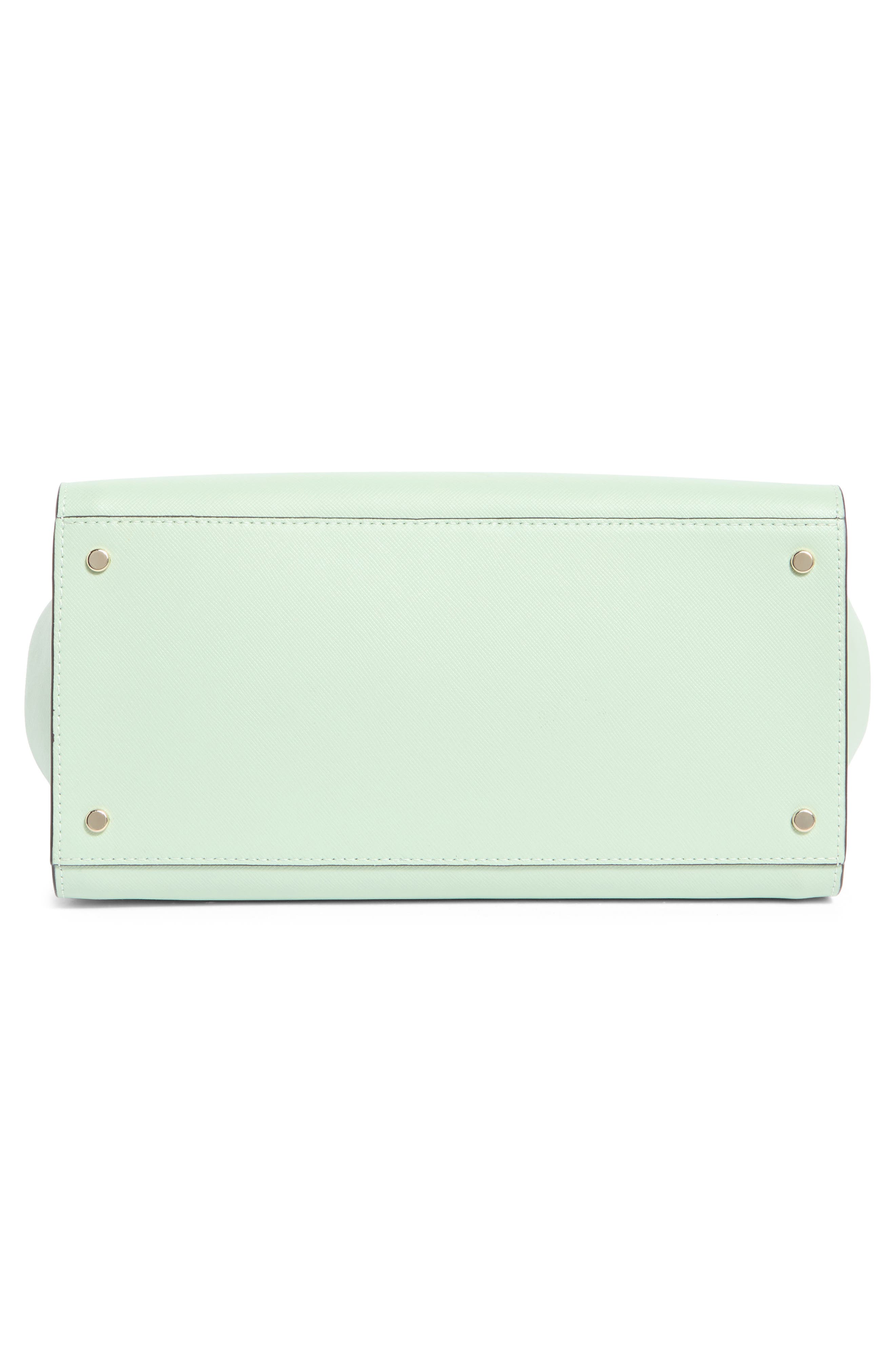cameron medium leather satchel, Alternate, color, PISTACHIO ICE