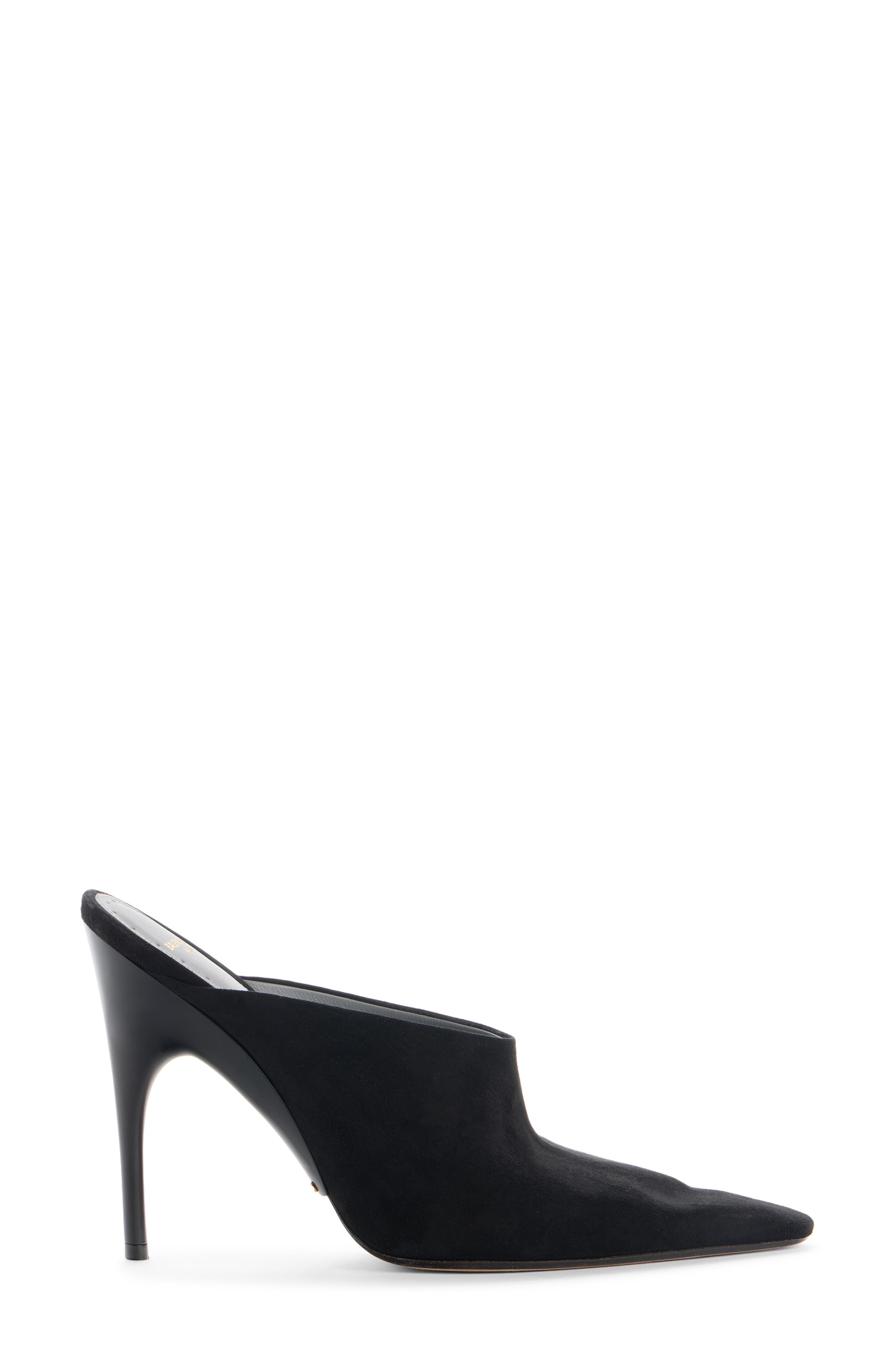 Balenciaga Duchesse Pointed Toe Mule, Alternate, color, Black