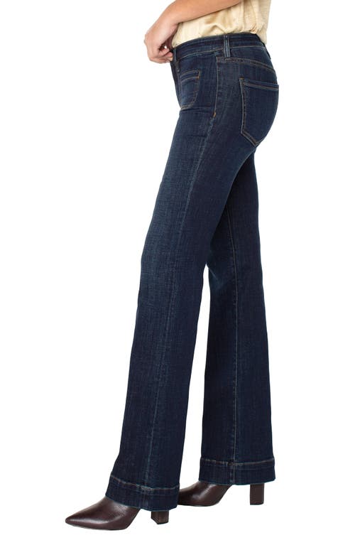 Liverpool Los Angeles Lucy Patch Pocket Bootcut Jeans In Blue