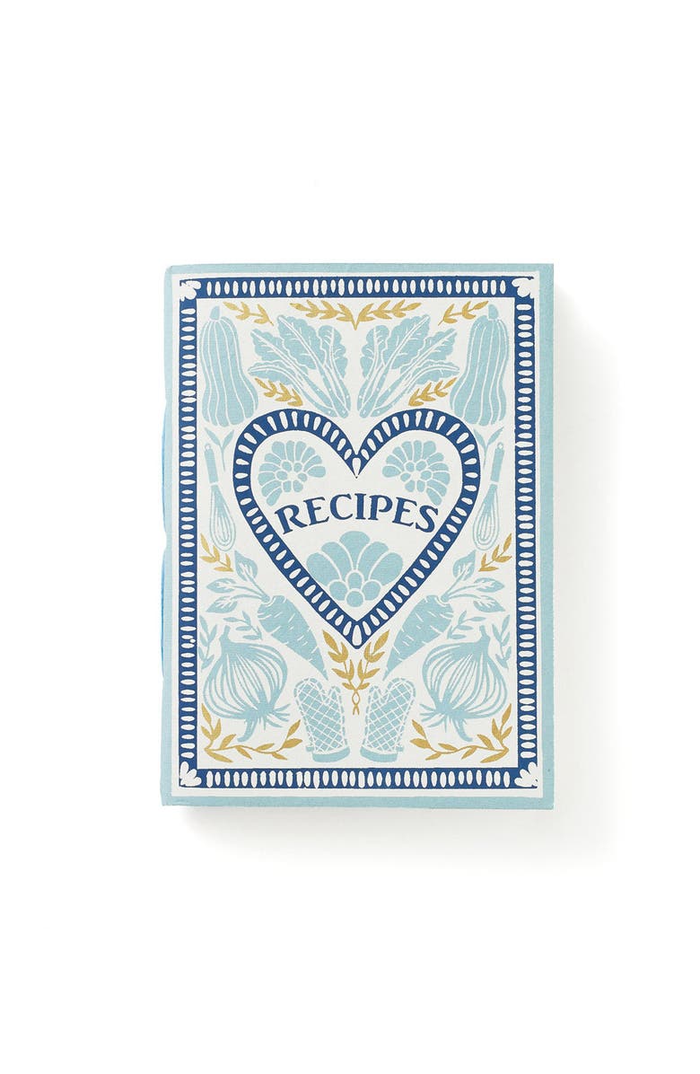 Matr Boomie Khaana Recipe Journal Light Blue - recycled paper, Main, color, Light Blue