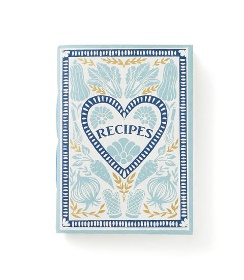 Khaana Recipe Journal Light Blue - recycled paper