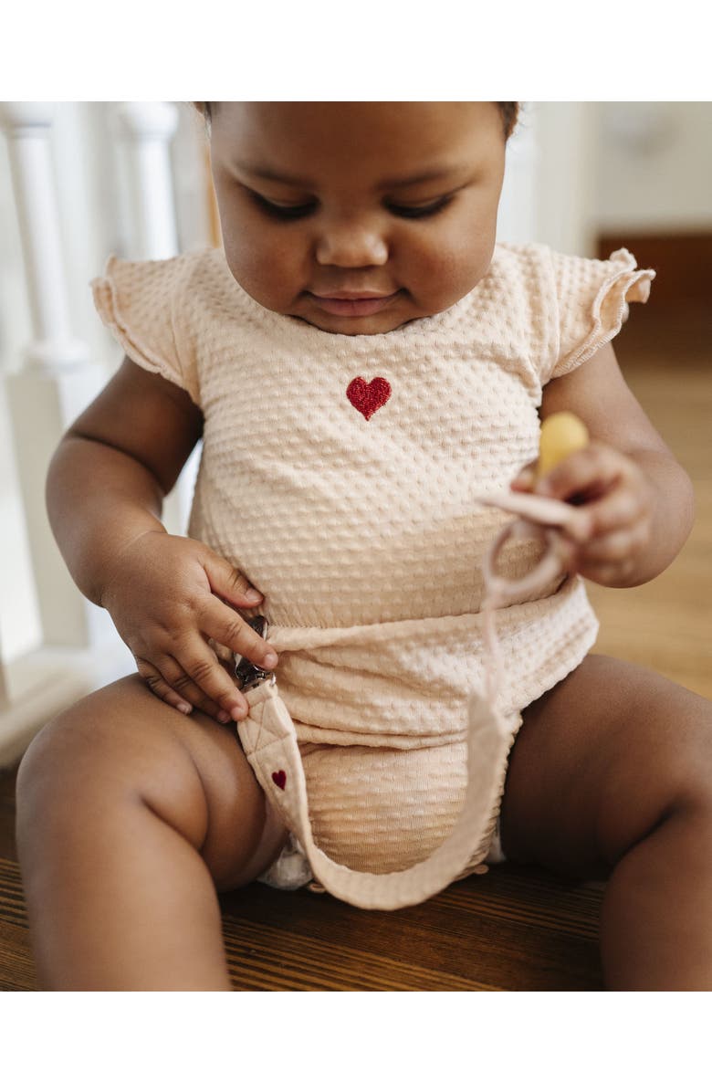 Ely's & Co. Cotton - Embroidered Heart Collection-Romper, Alternate, color,