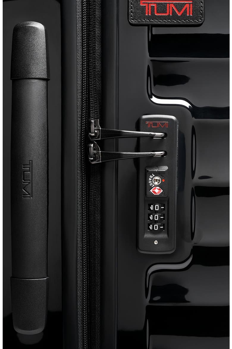 19 Degree Large Expandable Checked Luggage, Alternate, color, BLACK SMOOTH
