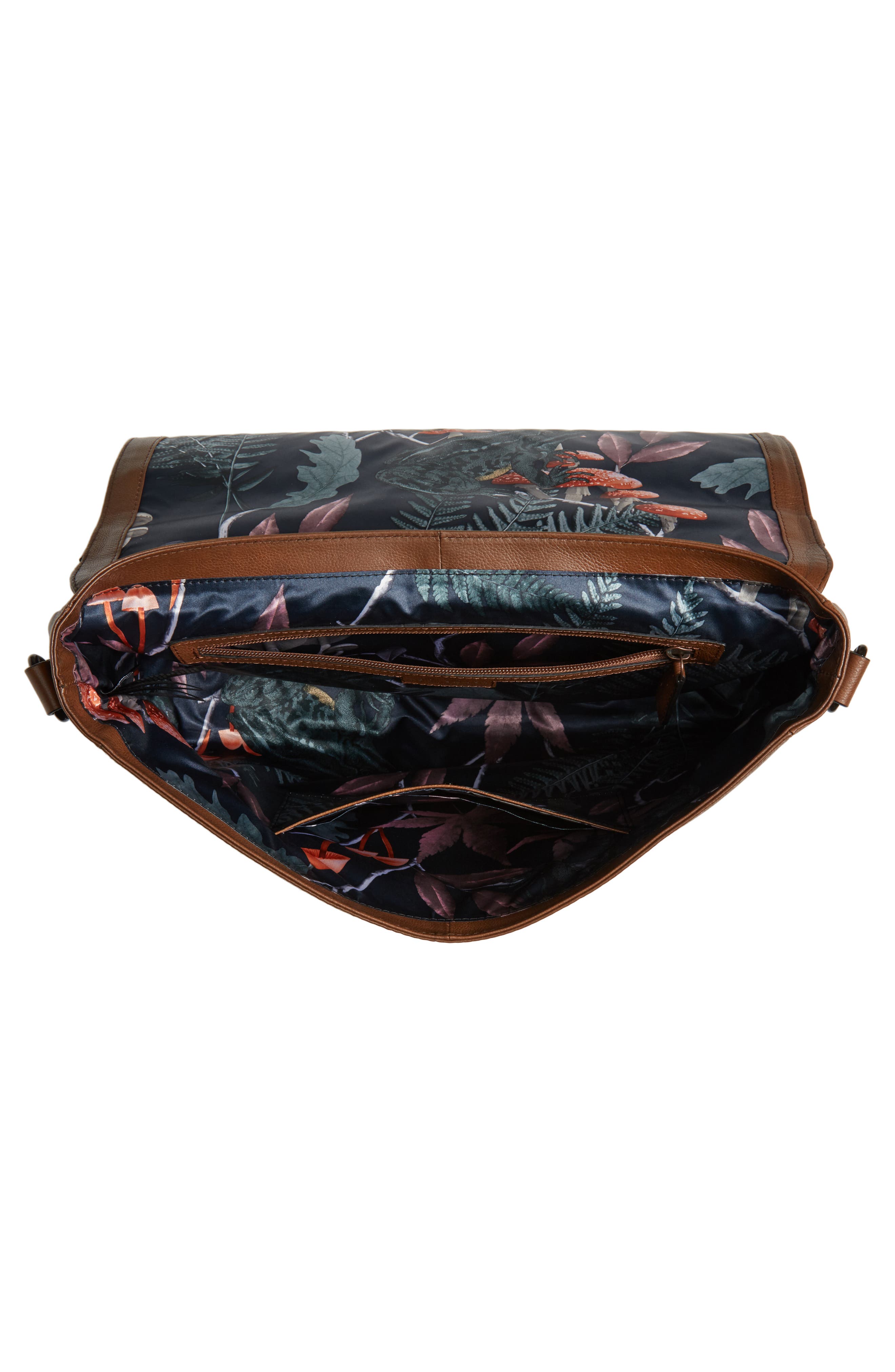 Ted Baker London Leather Briefcase, Alternate, color, 