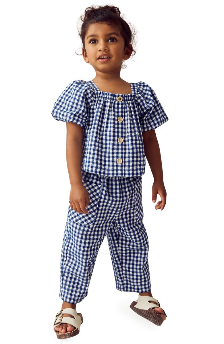 NEXT Kids' Gingham Top & Pants Set, Alternate, color, 