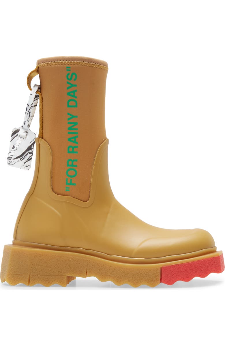 Off-White For Rainy Days Sponge Sole Waterproof Rain Boot, Alternate, color,