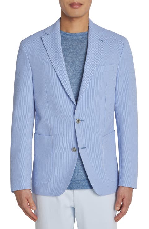 Morton Stripe Soft Construction Seersucker Sport Coat