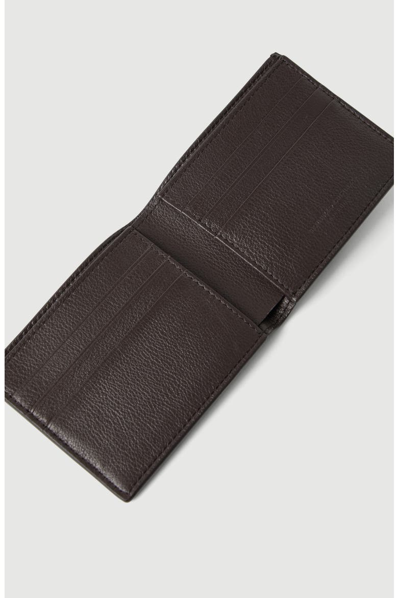 Smooth calfskin wallet, Alternate, color, Brown