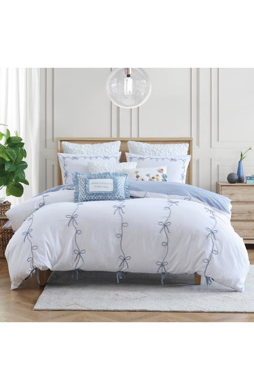 Peri Home Sasha Bows Comforter & Shams Set In Blue