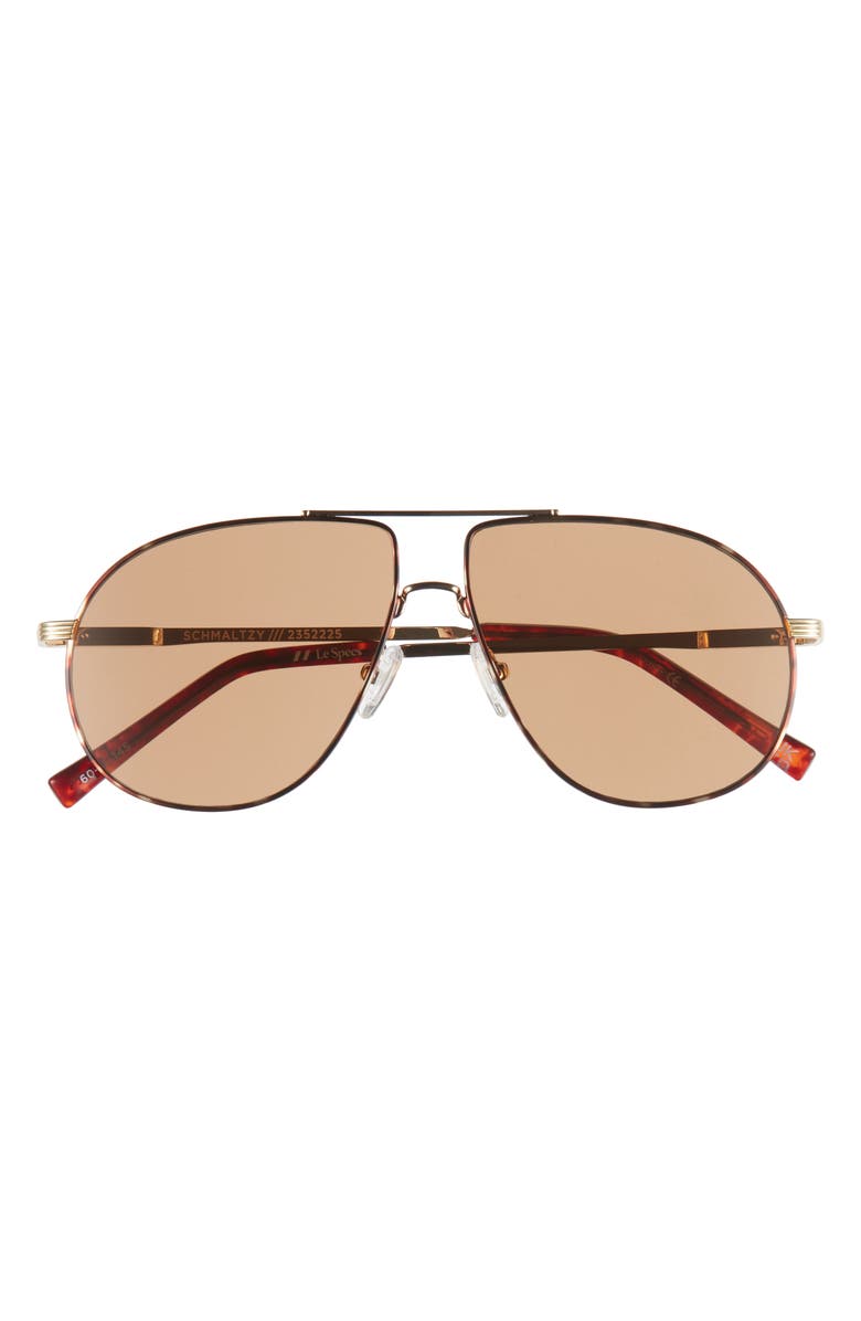 Le Specs Schmaltzy 60mm Aviator Sunglasses, Main, color, 