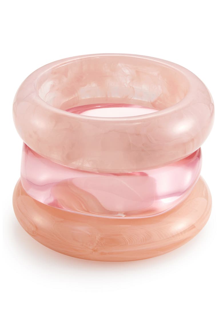 Formentera Bangle Set, Main, color, PINK