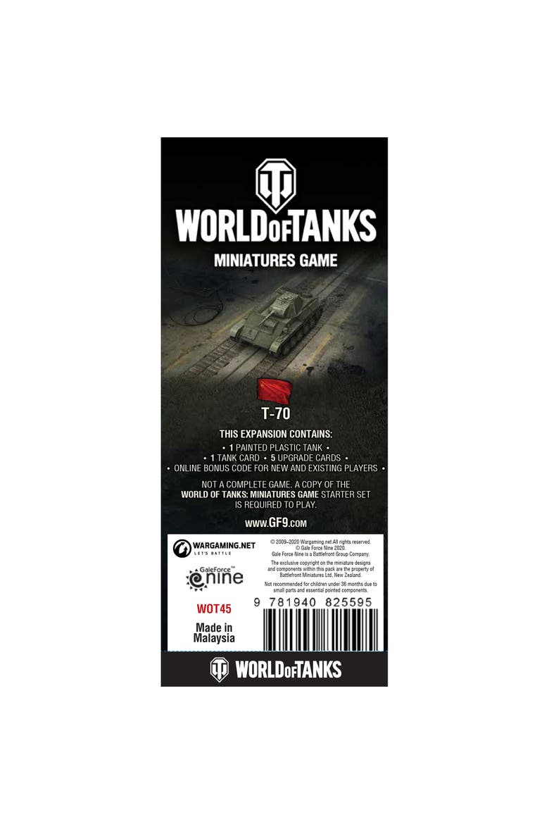 Wave 6 Tank Soviet T70 Light Tank, Alternate, color, Multicolored