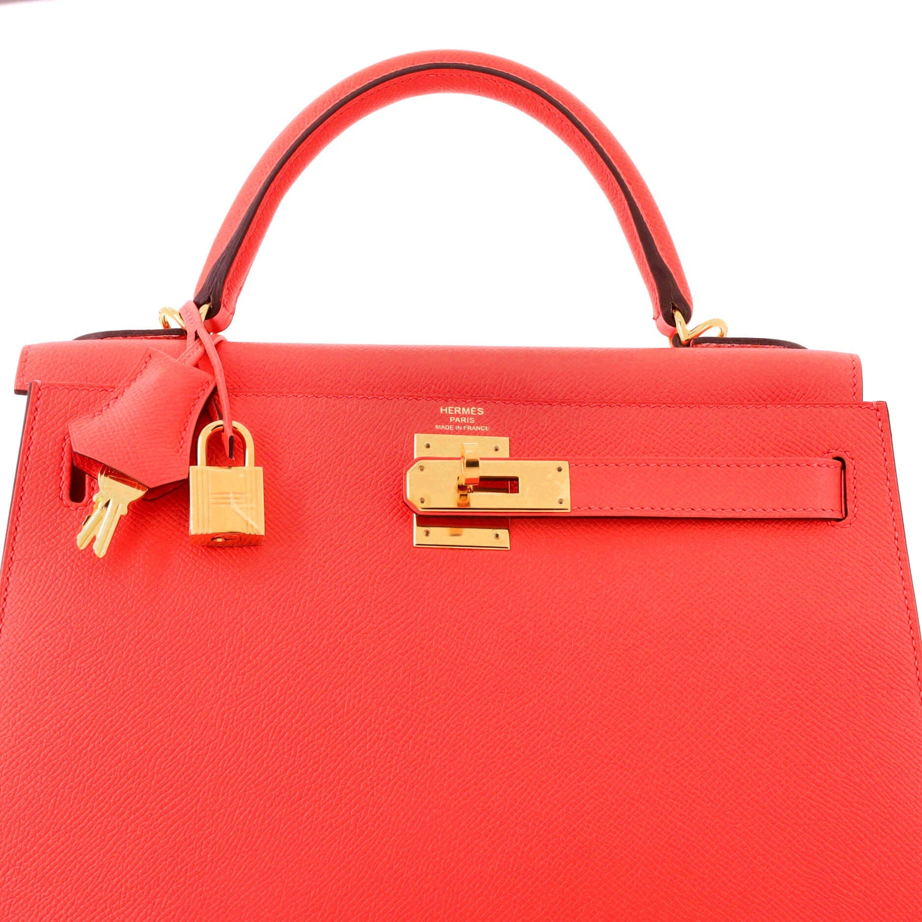 Kelly Handbag Red Epsom with Gold Hardware 28, Alternate, color, Red