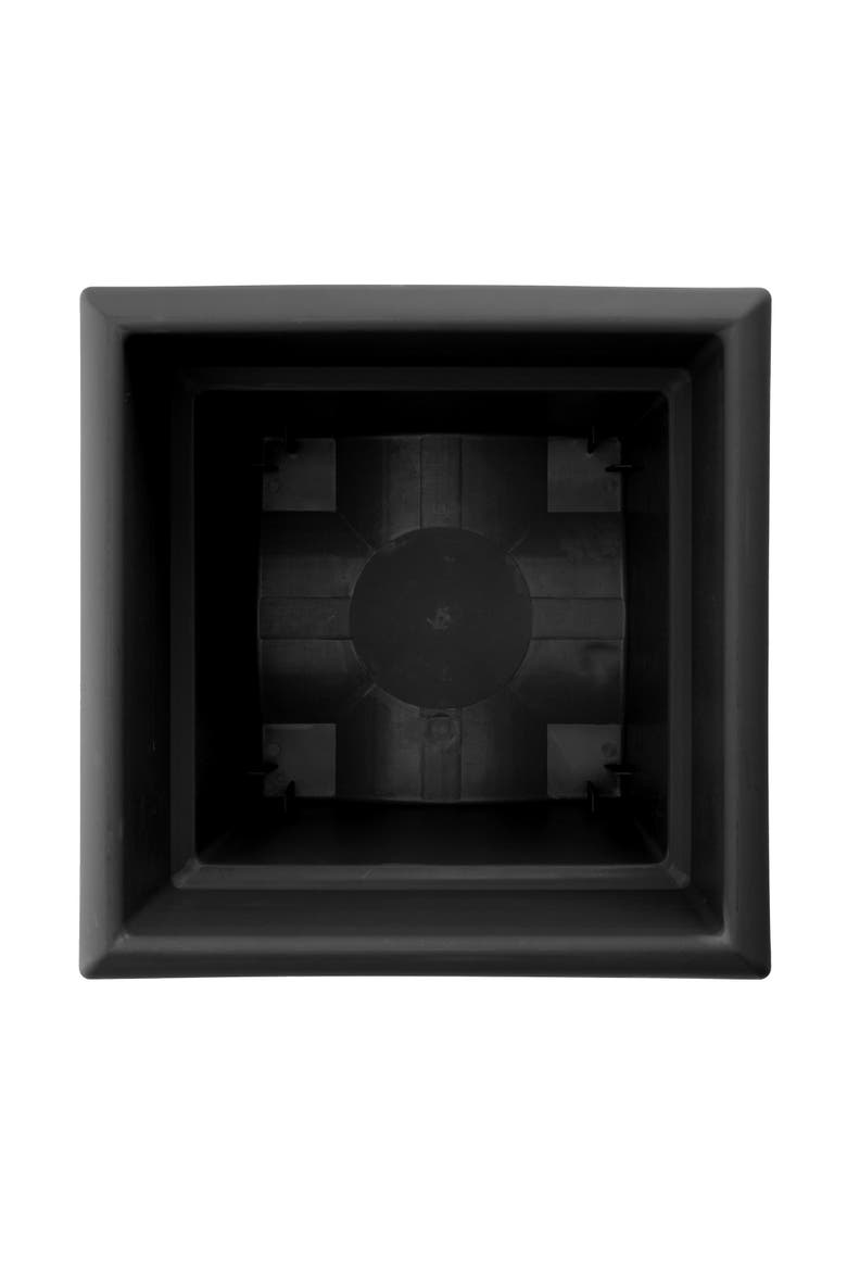 Veranda Deck Box Planter Square 18 Inch Black, Alternate, color, Black