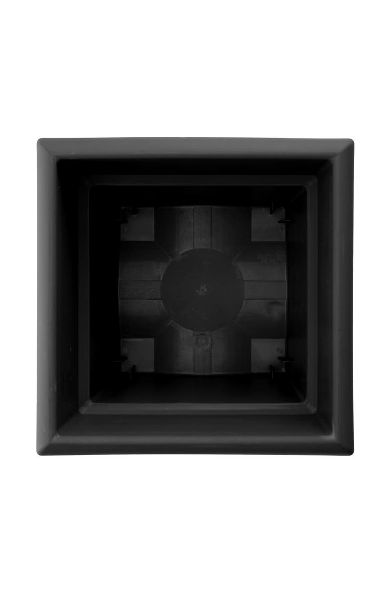 Bloem Veranda Deck Box Planter Square 18 Inch Black, Alternate, color, Black