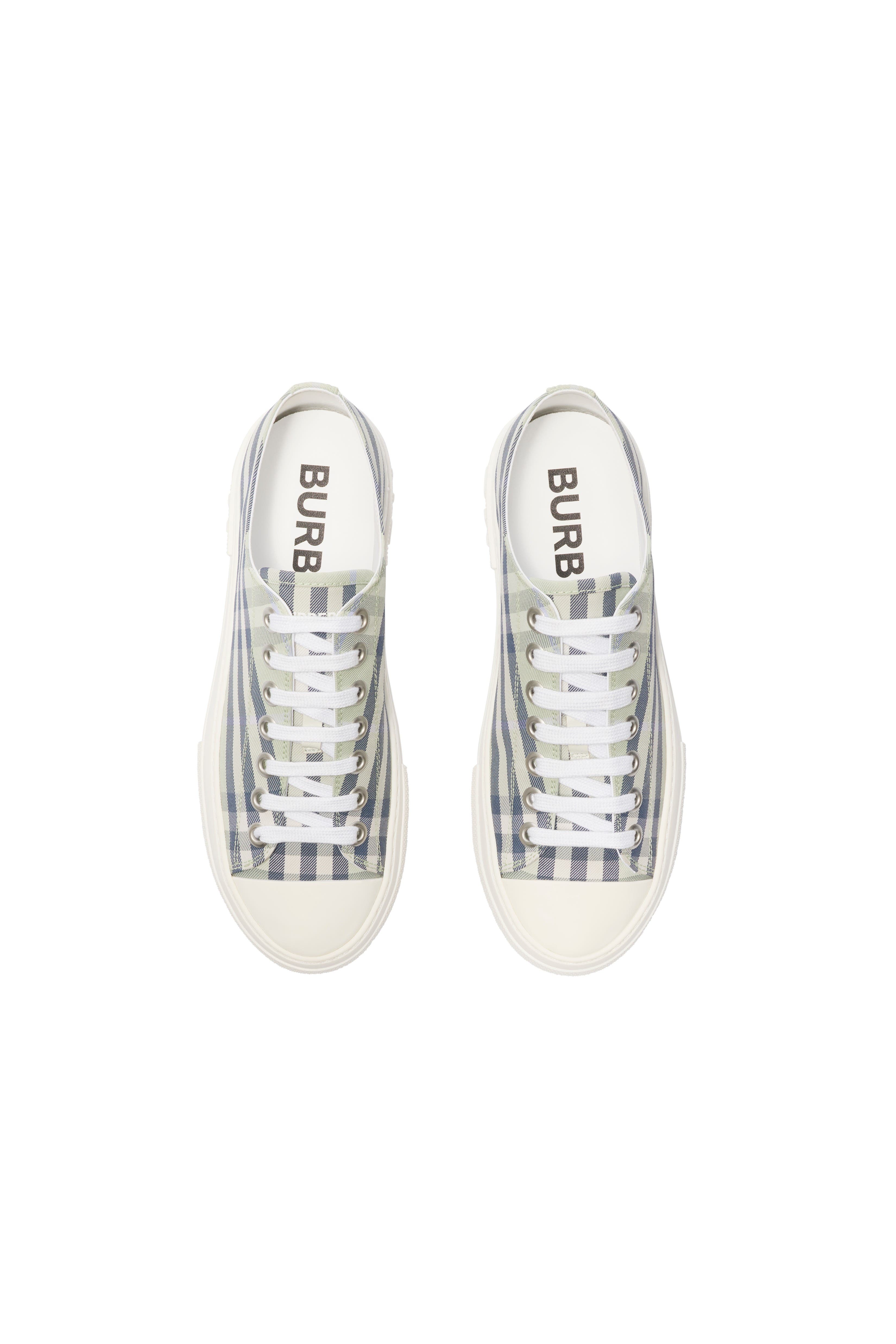 Burberry Check Sneakers, Alternate, color, Seafoam Green