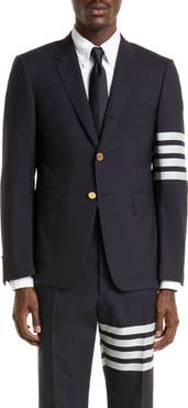 Thom Browne 4 Bar Mélange Wool Sport Coat
