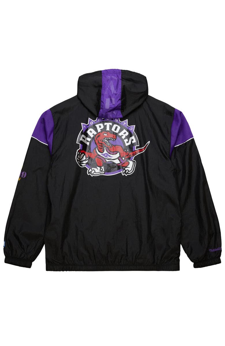 Mitchell & Ness Unisex Mitchell & Ness  Black Toronto Raptors Hardwood Classics Team OG 3.0 Anorak Half-Zip Windbreaker Jacket, Alternate, color, 