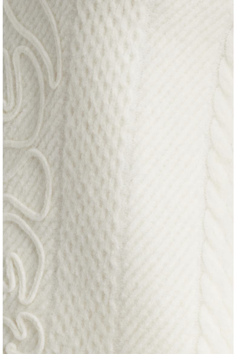 Embroidered Funnel Neck Sweater, Alternate, color, ECLAIR
