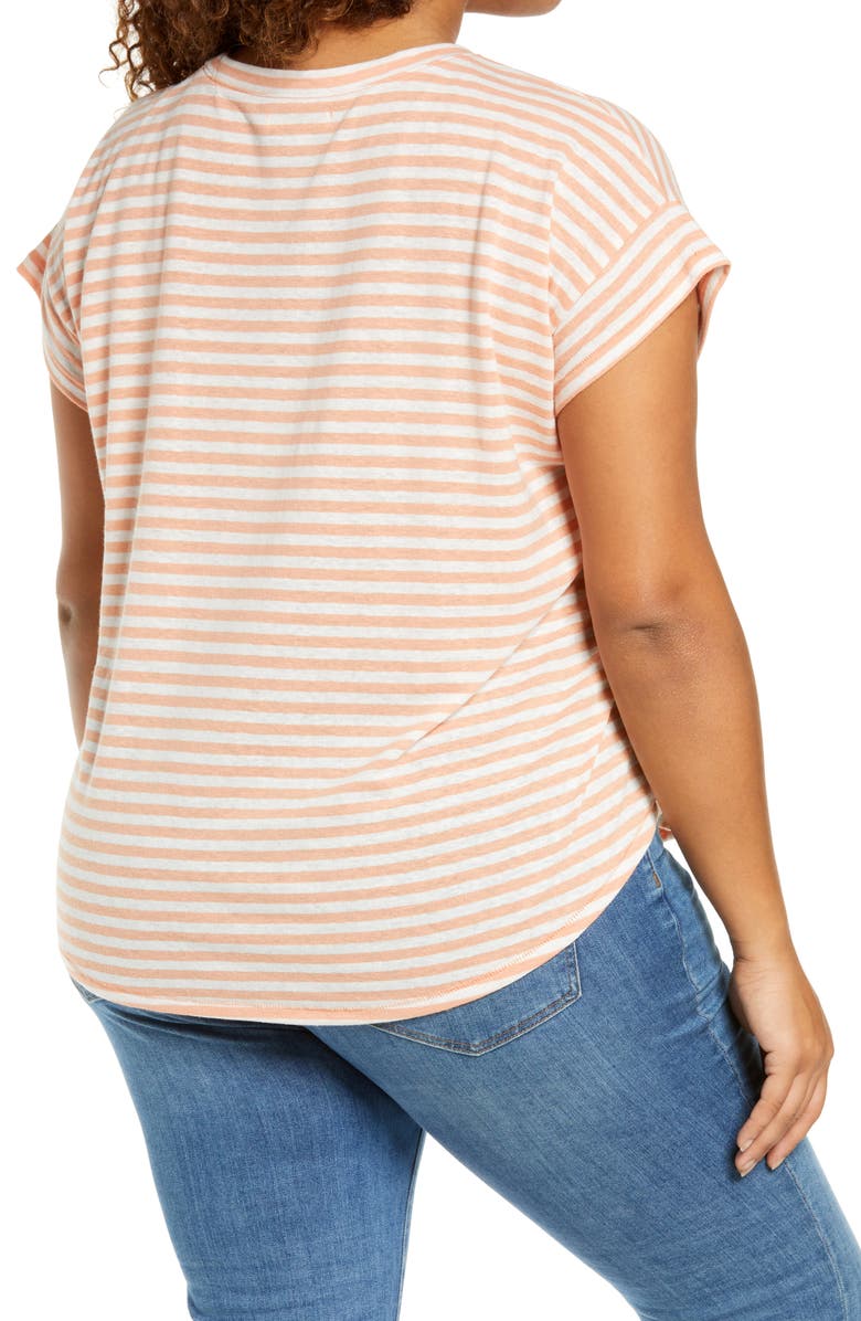 Madewell Linen-Blend Asbury T-Shirt, Alternate, color, 