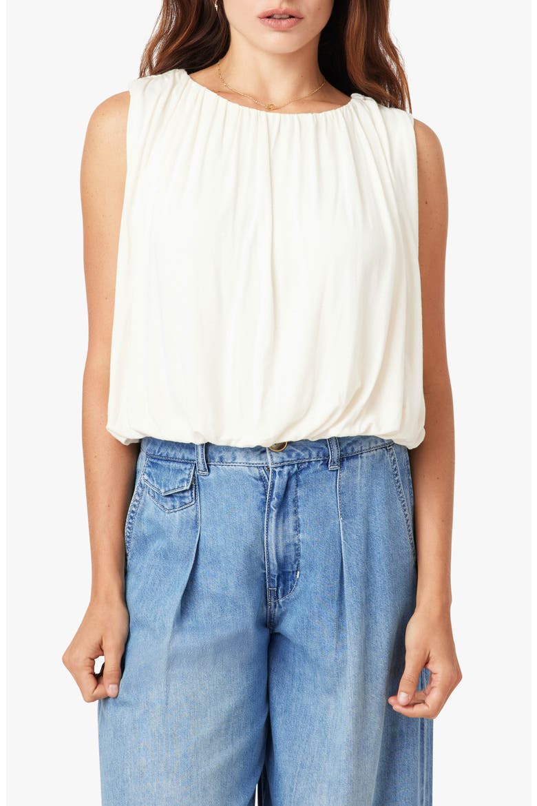 Knit Bubble Top, Main, color, WHISPER WHITE