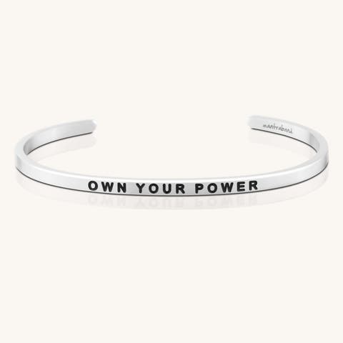 Own Your Power, Know Your Worth bracelet