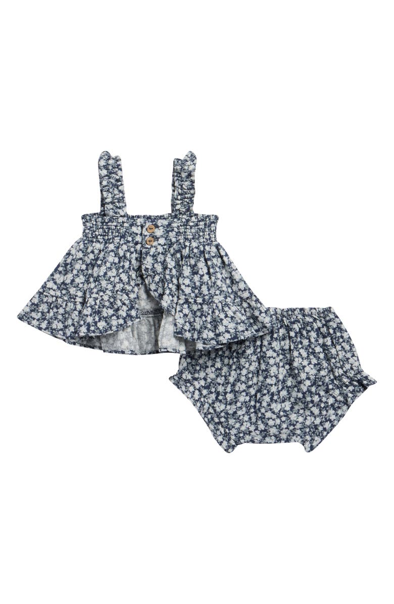 Rylee + Cru Lala Floral Swing Tank & Bloomers Set, Alternate, color, Navy