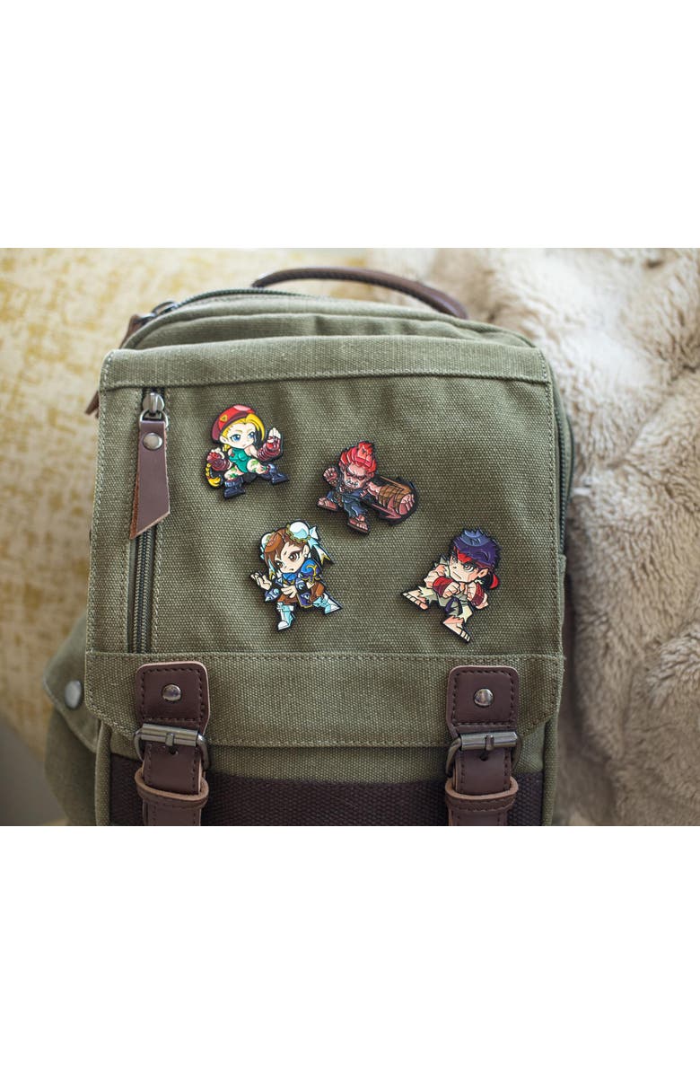 Toynk Street Fighter Collectible Enamel Pins | Set of 4 | Toynk Exclusive, Alternate, color, Yellow