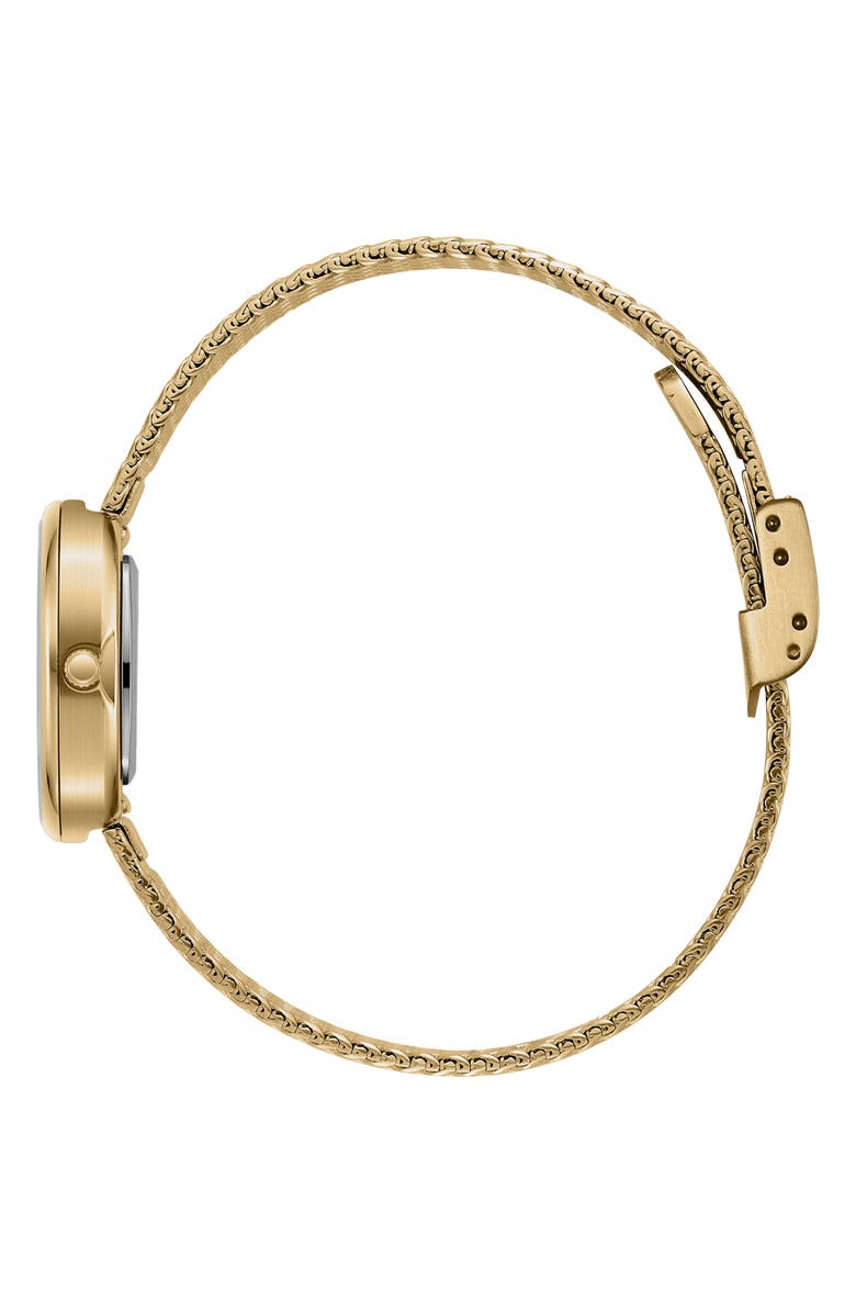 BREDA Jane Tethered Mesh Strap Watch, 18mm, Alternate, color, 18K Gold