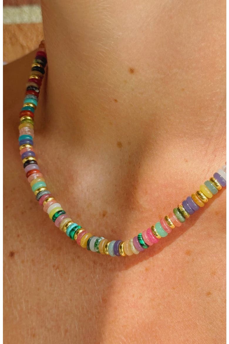 Olivia Gemstone Necklace, Alternate, color, Multicolored