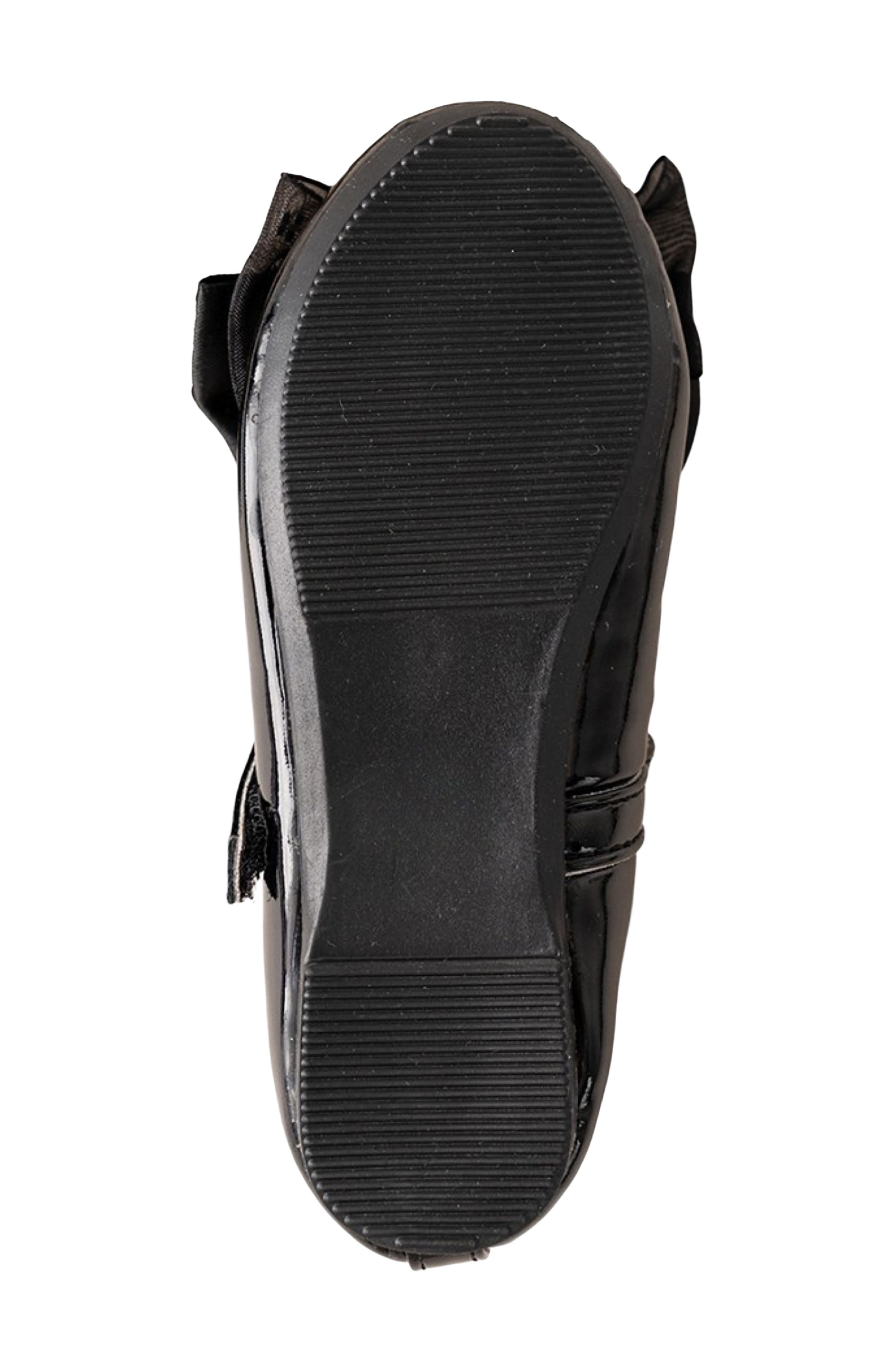 Kids' Faux Leather Mary Jane Flat, Alternate, color, BLACK