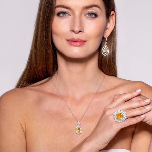 Anna Zuckerman Royal Carina 25 Carat Ring Xl In Canary Yellow