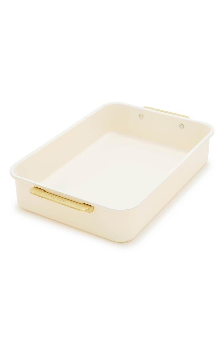 GreenPan Reserve Bakeware Rectangular Cake Pan, Main, color, Cream