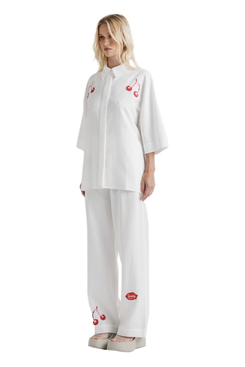 Cherry Shirt, Alternate, color, White