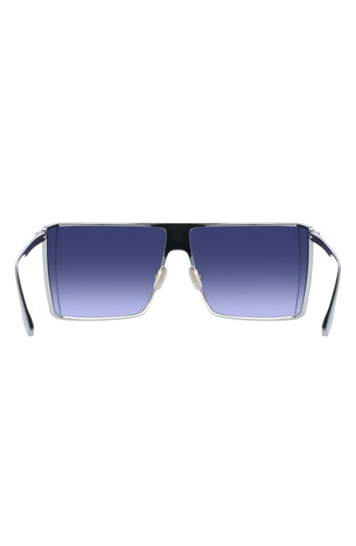 Victoria Beckham 62mm Shield Sunglasses In Blue