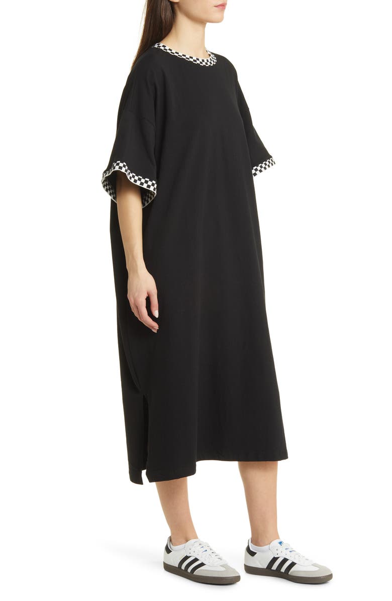 Dressed in Lala Frankie Stretch Cotton Oversize T-Shirt Dress, Alternate, color, 