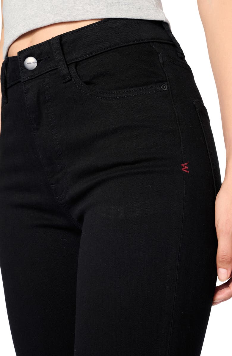 WARP+WEFT MXP High Waist Skinny Jeans, Alternate, color, Raven