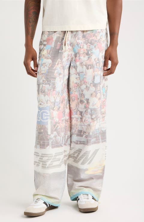 Lemon Print Drawstring Pants