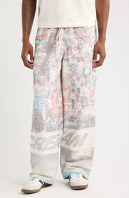 ICECREAM Lemon Print Drawstring Pants